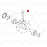 Conjunto cigüeñal 125 piston cabeza plana